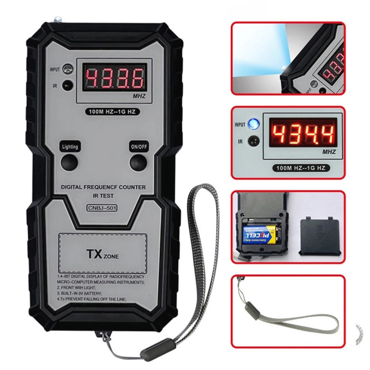 CNBJ-501 100M-1GHz Infrared Frequency Tester - Electronic Test by buy2fix | Online Shopping UK | buy2fix