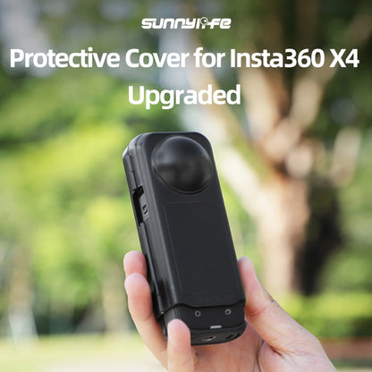 For Insta360 X4 Sunnylife Integrated Lens Screen Camera Cover Protector Screen Protective Case (Transparent Black) - Case & Bags by Sunnylife | Online Shopping UK | buy2fix