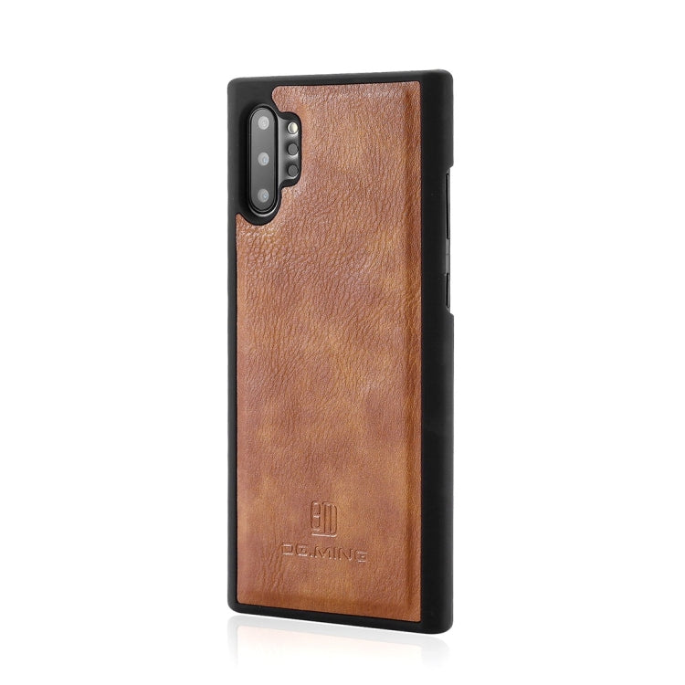 DG.MING Crazy Horse Texture Flip Detachable Magnetic Leather Case with Holder & Card Slots & Wallet for Samsung Galaxy Note 10(Brown) - Galaxy Phone Cases by DG.MING | Online Shopping UK | buy2fix