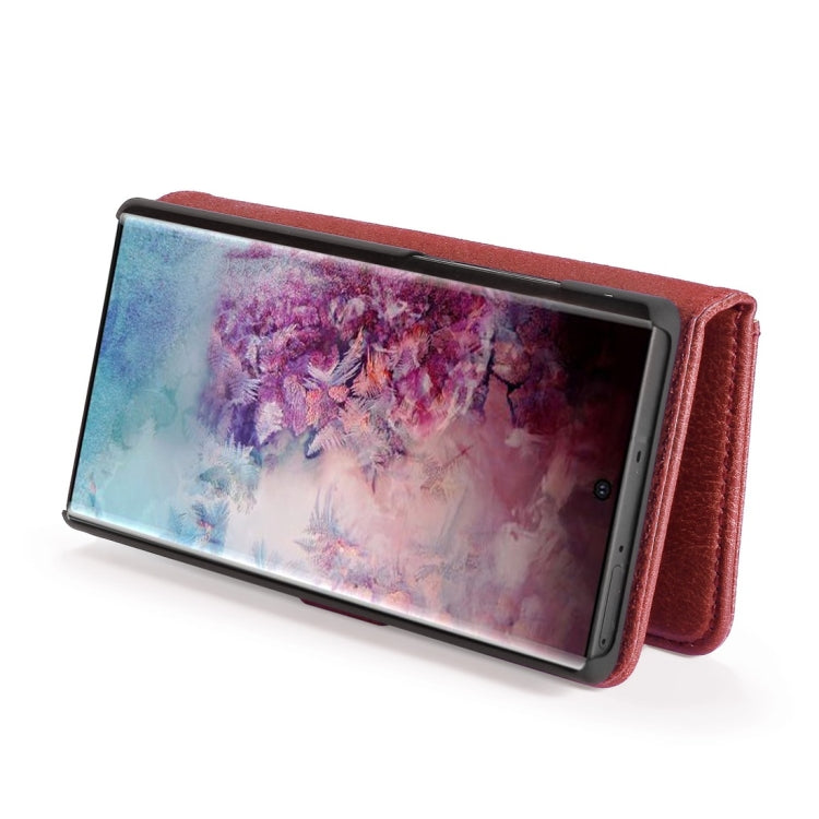 DG.MING Crazy Horse Texture Flip Detachable Magnetic Leather Case with Holder & Card Slots & Wallet for Samsung Galaxy Note 10+(Red) - Galaxy Phone Cases by DG.MING | Online Shopping UK | buy2fix