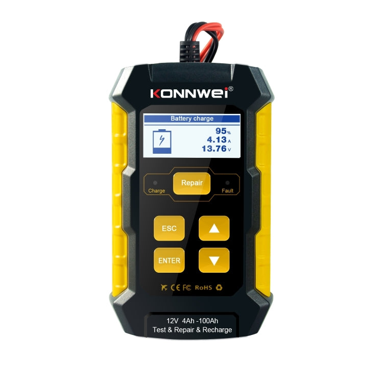 KONNWEI KW510 3 in 1 Car Battery Tester / Charger / Repairer, Support 8 Languages (EU Plug) - Code Readers & Scan Tools by buy2fix | Online Shopping UK | buy2fix