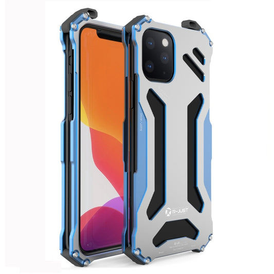 For iPhone 11 Pro R-JUST Shockproof Dustproof Armor Metal Protective Case(Blue) - iPhone 11 Pro Cases by R-JUST | Online Shopping UK | buy2fix