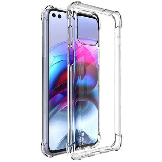 For Motorola Moto Edge S IMAK All-inclusive Shockproof Airbag TPU Case with Screen Protector(Transparent) - Motorola Cases by imak | Online Shopping UK | buy2fix