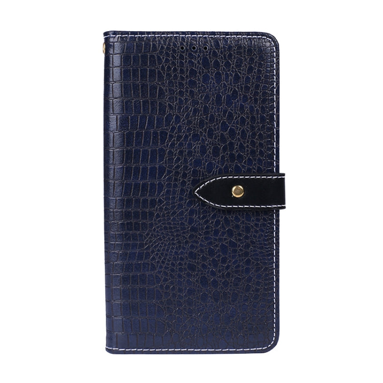 For Sharp Aquos R6 idewei Crocodile Texture Horizontal Flip Leather Case with Holder & Card Slots & Wallet(Dark Blue) - More Brand by idewei | Online Shopping UK | buy2fix