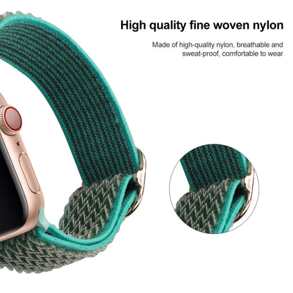 Wave Texture Nylon Watch Band For Apple Watch Ultra 49mm&Watch Ultra 2 49mm / Series 9&8&7 45mm / SE 3&SE 2&6&SE&5&4 44mm / 3&2&1 42mm(Spearmint Ice) - Watch Bands by buy2fix | Online Shopping UK | buy2fix