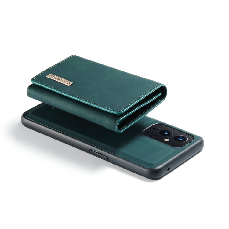 For OnePlus 9 (EU/NA) DG.MING M1 Series 3-Fold Multi Card Wallet  Back Cover Shockproof Case with Holder Function(Green) -  by DG.MING | Online Shopping UK | buy2fix