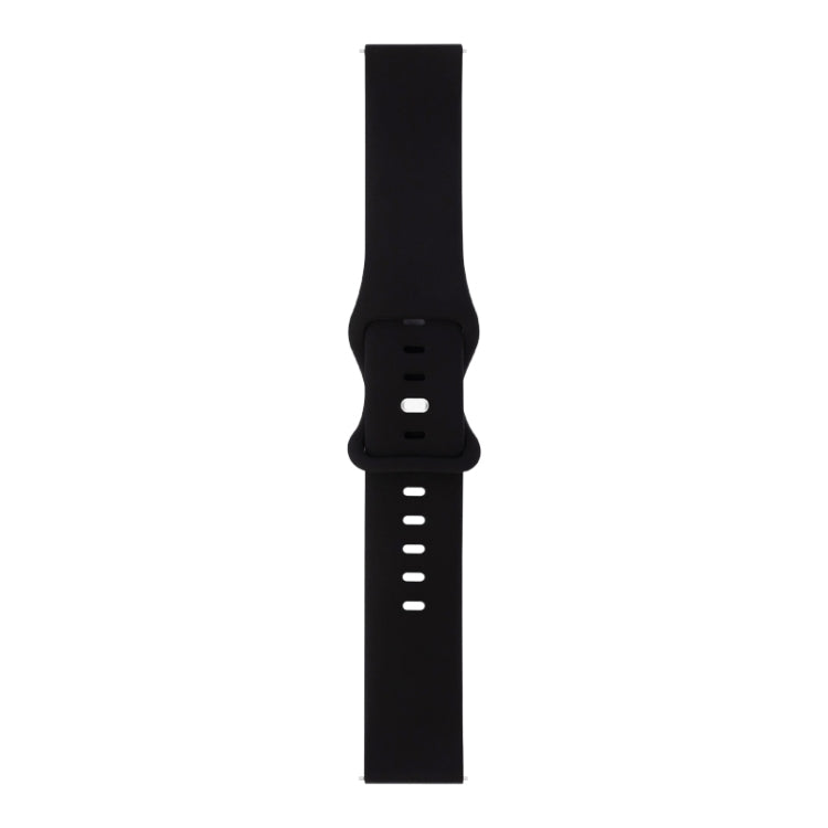 For Amazfit GTR 2 8-buckle Silicone Watch Band(Black) - Watch Bands by buy2fix | Online Shopping UK | buy2fix