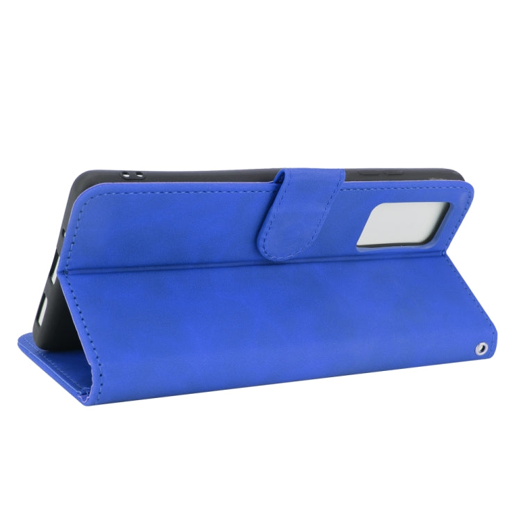 For Blackview A100 Solid Color Skin Feel Magnetic Buckle Horizontal Flip Calf Texture PU Leather Case with Holder & Card Slots & Wallet(Blue) - More Brand by buy2fix | Online Shopping UK | buy2fix