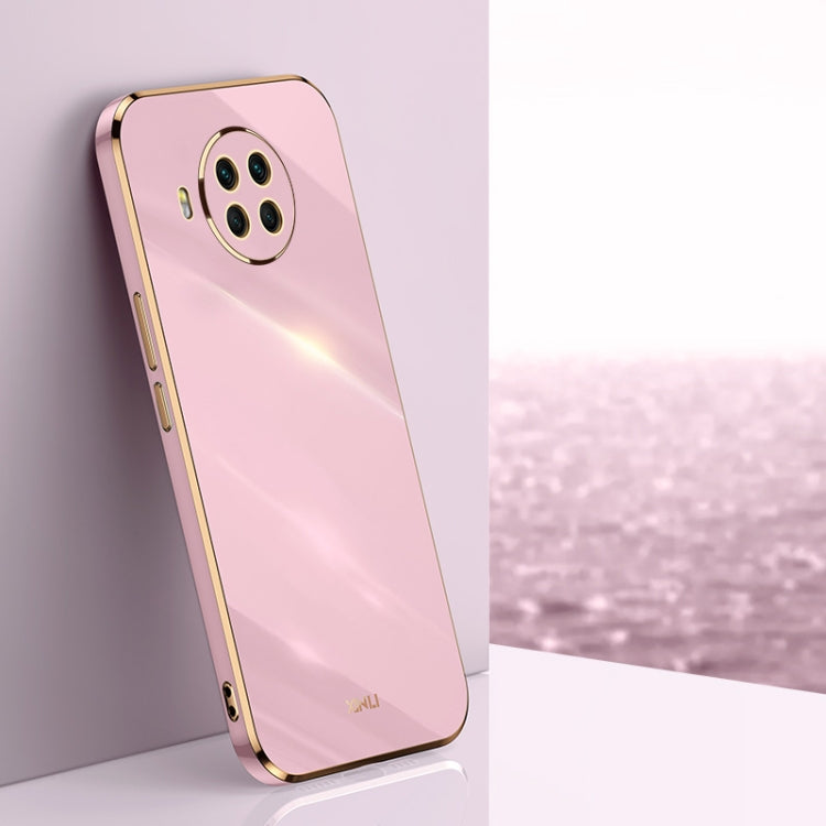 For Xiaomi Mi 10T Lite 5G XINLI Straight 6D Plating Gold Edge TPU Shockproof Case(Cherry Purple) - Xiaomi Cases by XINLI | Online Shopping UK | buy2fix