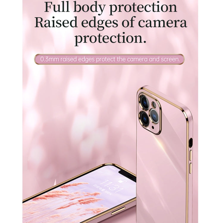 For iPhone 11 Pro XINLI Straight 6D Plating Gold Edge TPU Shockproof Case (White) - iPhone 11 Pro Cases by XINLI | Online Shopping UK | buy2fix