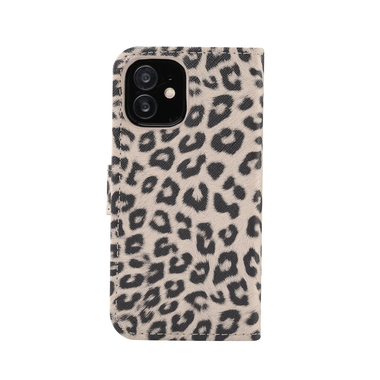 For iPhone 13 mini Leopard Pattern Horizontal Flip PC + PU Leather Case with Holder & Card Slots & Wallet (Brown) - iPhone 13 mini Cases by buy2fix | Online Shopping UK | buy2fix