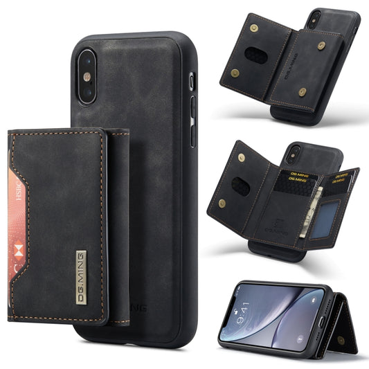 DG.MING M2 Series 3-Fold Multi Card Bag Back Cover Shockproof Case with Wallet & Holder Function For iPhone XS Max(Black) -  by DG.MING | Online Shopping UK | buy2fix