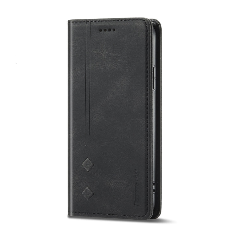 For iPhone XR Forwenw F2 Series Magnetic Horizontal Flip Leather Case with Holder & Card Slots & Wallet(Black) - More iPhone Cases by Forwenw | Online Shopping UK | buy2fix