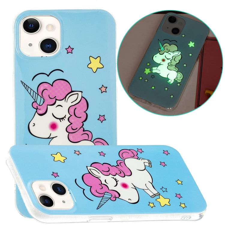 For iPhone 13 mini Luminous TPU Soft Protective Case (Star Unicorn) - iPhone 13 mini Cases by buy2fix | Online Shopping UK | buy2fix