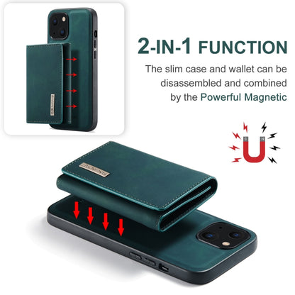 For iPhone 13 DG.MING M1 Series 3-Fold Multi Card Wallet Shockproof Case with Holder Function (Green) - iPhone 13 Cases by DG.MING | Online Shopping UK | buy2fix