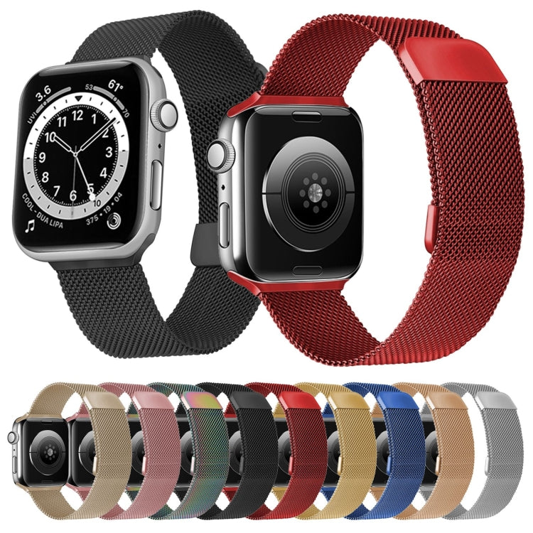 Adjustable Dual Section Milan Watch Band For Apple Watch Ultra 49mm&Watch Ultra 2 49mm / Series 9&8&7 45mm / SE 3&SE 2&6&SE&5&4 44mm / 3&2&1 42mm(Silver) - Watch Bands by buy2fix | Online Shopping UK | buy2fix