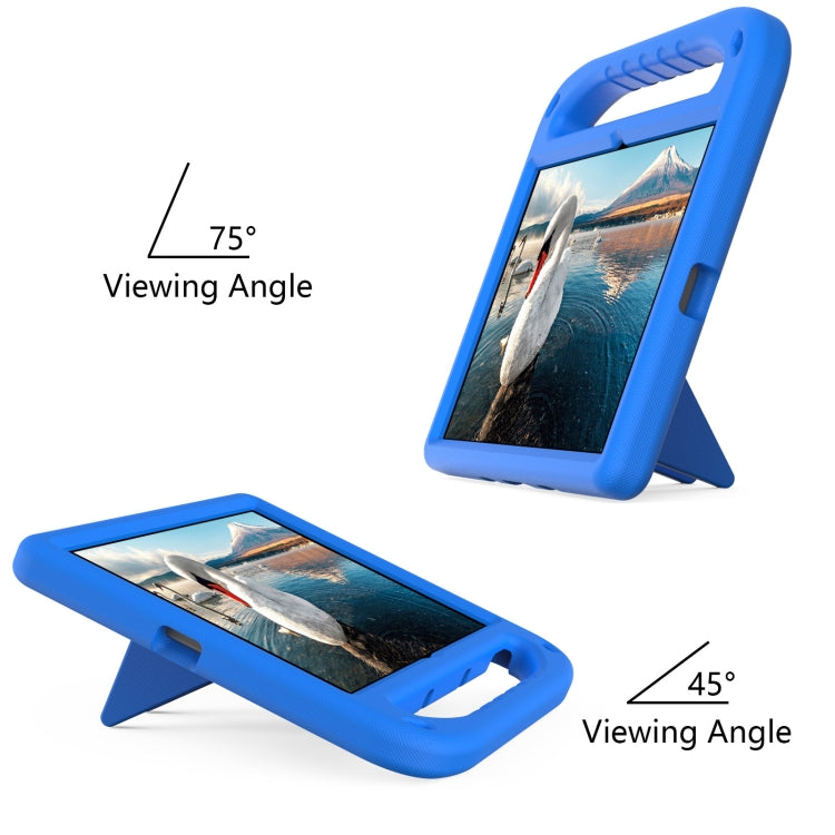 For Lenovo Tab P11 TB-J606F / Tab P11 Plus TB-J607F Portable Handle EVA Shockproof Anti Falling Protective Case with Triangle Holder(Blue) - Lenovo by buy2fix | Online Shopping UK | buy2fix