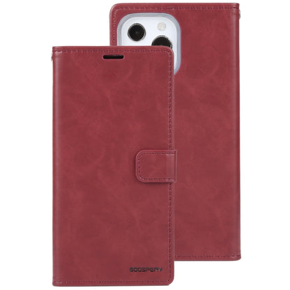 For iPhone 13 Pro GOOSPERY BLUE MOON Crazy Horse Texture Horizontal Flip Leather Case with Holder & Card Slot & Wallet (Wine Red) - iPhone 13 Pro Cases by GOOSPERY | Online Shopping UK | buy2fix