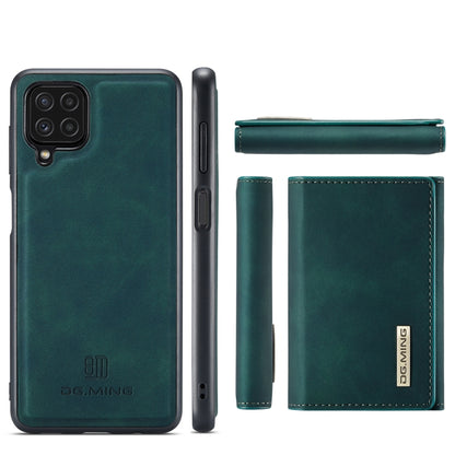 DG.MING M1 Series 3-Fold Multi Card Wallet  Back Cover Shockproof Case with Holder Function For Samsung Galaxy A22 4G(Green) - Galaxy Phone Cases by DG.MING | Online Shopping UK | buy2fix