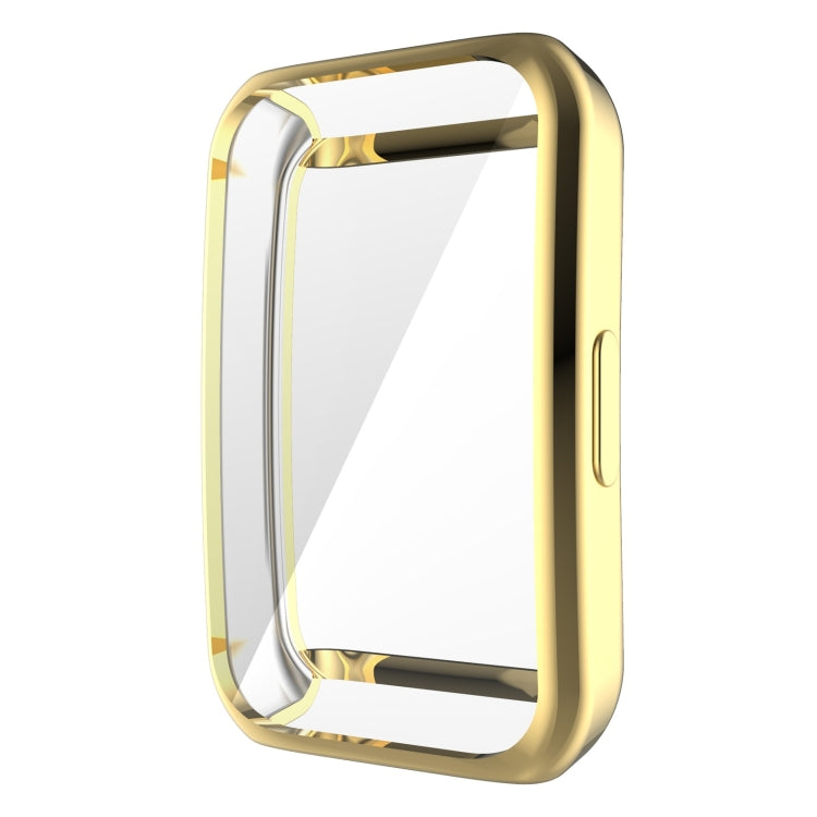 For Huawei Band 6 / 6 Pro / Honor Band 6 Full Coverage TPU Electroplating Protective Case Cover(Gold) - Watch Cases by buy2fix | Online Shopping UK | buy2fix
