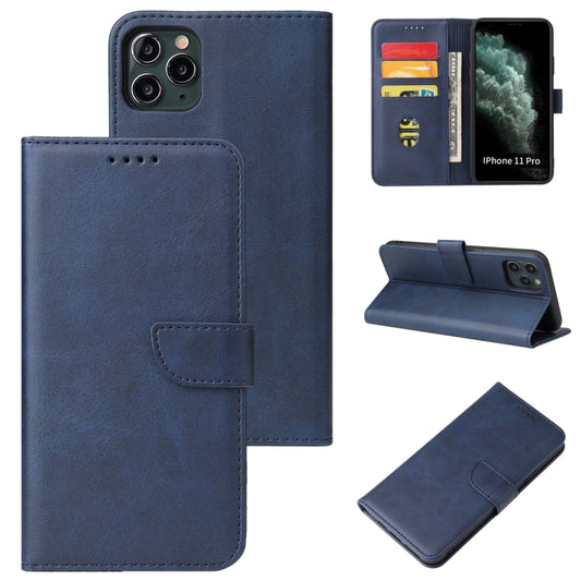 Calf Texture Buckle Horizontal Flip Leather Case with Holder & Card Slots & Wallet For iPhone 11 Pro(Blue) - iPhone 11 Pro Cases by buy2fix | Online Shopping UK | buy2fix