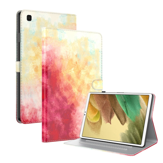 For Samsung Galaxy Tab A7 Lite 8.4 T220 / T225 Voltage Watercolor Pattern Skin Feel Magnetic Horizontal Flip PU Leather Case with Holder & Card Slots & Photo Frame(Spring Cherry) - Tab A7 Lite T220 / T225 by buy2fix | Online Shopping UK | buy2fix