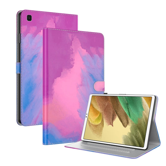 For Samsung Galaxy Tab A7 Lite 8.4 T220 / T225 Voltage Watercolor Pattern Skin Feel Magnetic Horizontal Flip PU Leather Case with Holder & Card Slots & Photo Frame(Purple Red) - Tab A7 Lite T220 / T225 by buy2fix | Online Shopping UK | buy2fix