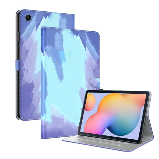 For Samsung Galaxy Tab S6 Lite 10.4 inch P610 / P615 Voltage Watercolor Pattern Skin Feel Magnetic Horizontal Flip PU Leather Case with Holder & Card Slots & Photo Frame & Sleep / Wake-up Function(Winter Snow) - Tab S6 Lite P610 / P615 by buy2fix | Online Shopping UK | buy2fix