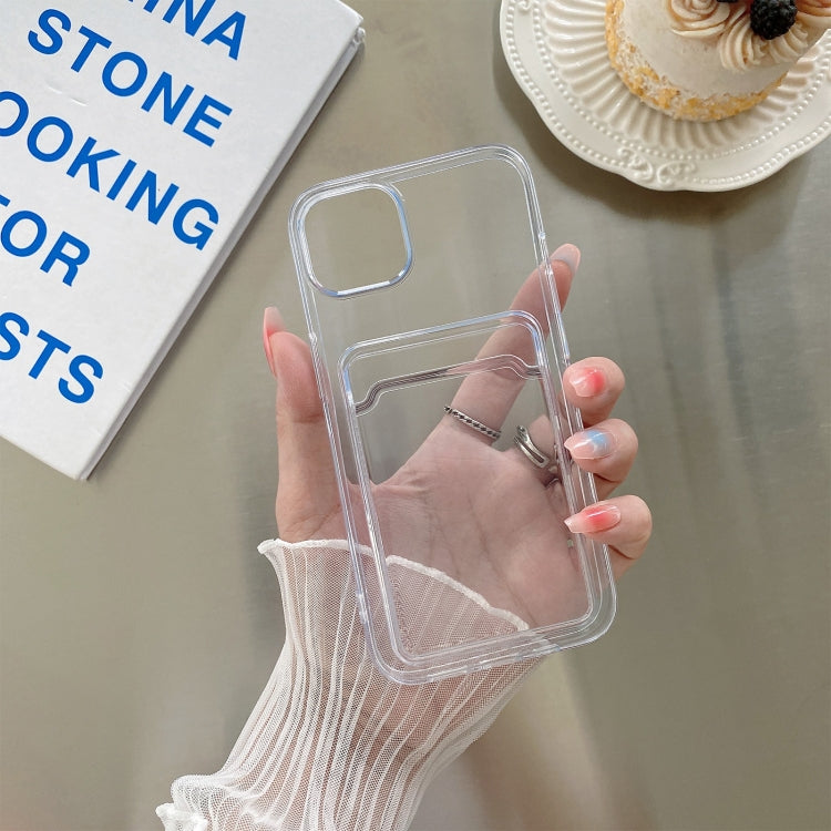 For iPhone 13 Pro Transparent Card Slot Shockproof TPU Protective Case - iPhone 13 Pro Cases by buy2fix | Online Shopping UK | buy2fix