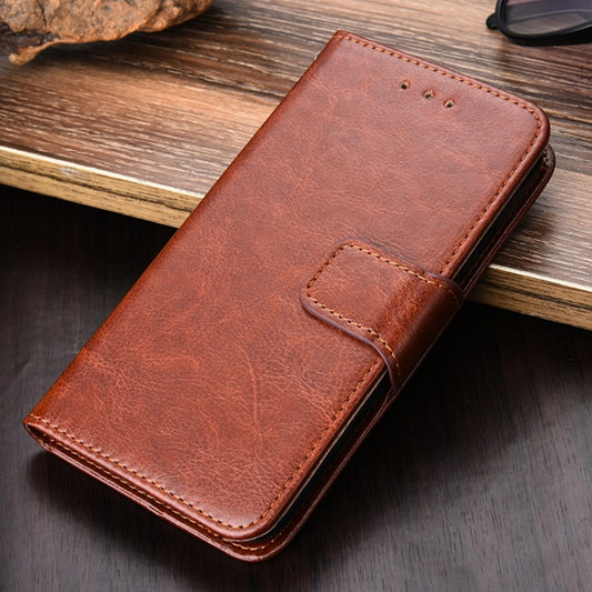For Ulefone Note 11P Crystal Texture Horizontal Flip Leather Case with Holder & Card Slots & Wallet(Brown) - More Brand by buy2fix | Online Shopping UK | buy2fix