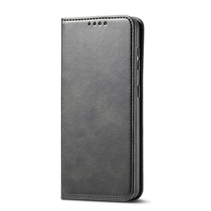 For Xiaomi Redmi Note 9 Calf Texture Magnetic Horizontal Flip Leather Case with Holder & Card Slots & Wallet(Black) - Xiaomi Cases by buy2fix | Online Shopping UK | buy2fix