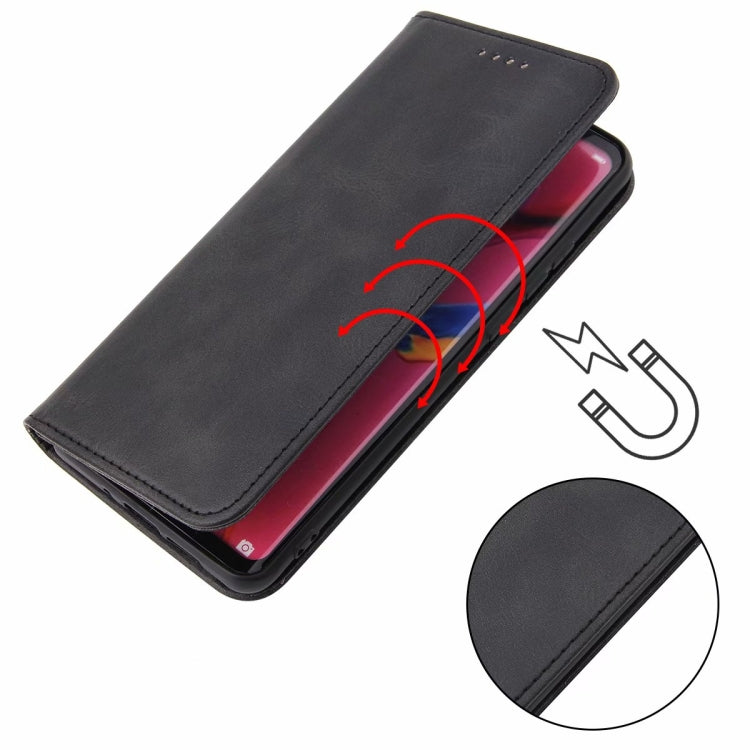 For Xiaomi Redmi Note 9 Calf Texture Magnetic Horizontal Flip Leather Case with Holder & Card Slots & Wallet(Black) - Xiaomi Cases by buy2fix | Online Shopping UK | buy2fix