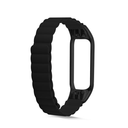 For Xiaomi Mi Band 4 / 3 Silicone Magnetic Watch Band(Black) - Watch Bands by buy2fix | Online Shopping UK | buy2fix