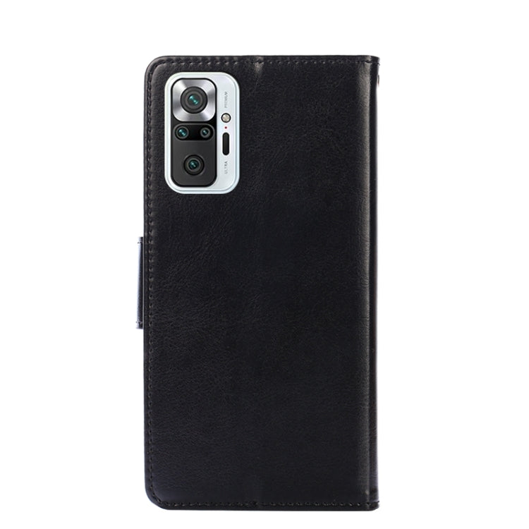 For Xiaomi Redmi Note 10 Pro / 10 Pro (India) / Note 10 Pro Max Crystal Texture Horizontal Flip Leather Case with Holder & Card Slots & Wallet(Black) - Xiaomi Cases by buy2fix | Online Shopping UK | buy2fix