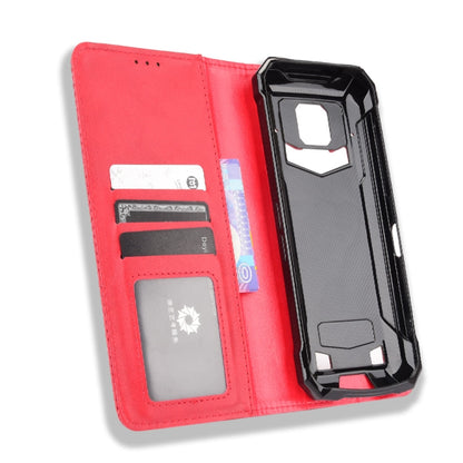 For Doogee S88 Plus / S88 Pro Magnetic Buckle Retro Crazy Horse Texture Horizontal Flip Leather Case with Holder & Card Slots & Photo Frame(Red) - More Brand by buy2fix | Online Shopping UK | buy2fix