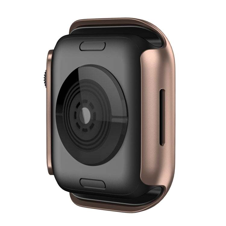 Shockproof TPU Protective Case For Apple Watch Series 9 / 8 / 7 41mm(Rose Gold) - Watch Cases by buy2fix | Online Shopping UK | buy2fix