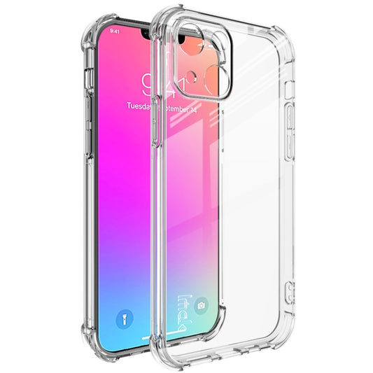 For iPhone 13 mini IMAK All-inclusive Shockproof Airbag TPU Phone Case with Screen Protector (Transparent) - iPhone 13 mini Cases by imak | Online Shopping UK | buy2fix