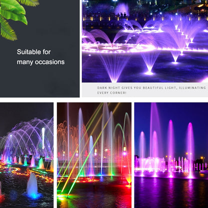 9W Landscape Colorful Color Changing Ring LED Stainless Steel Underwater Fountain Light(Colorful) - Underwater Lights by buy2fix | Online Shopping UK | buy2fix