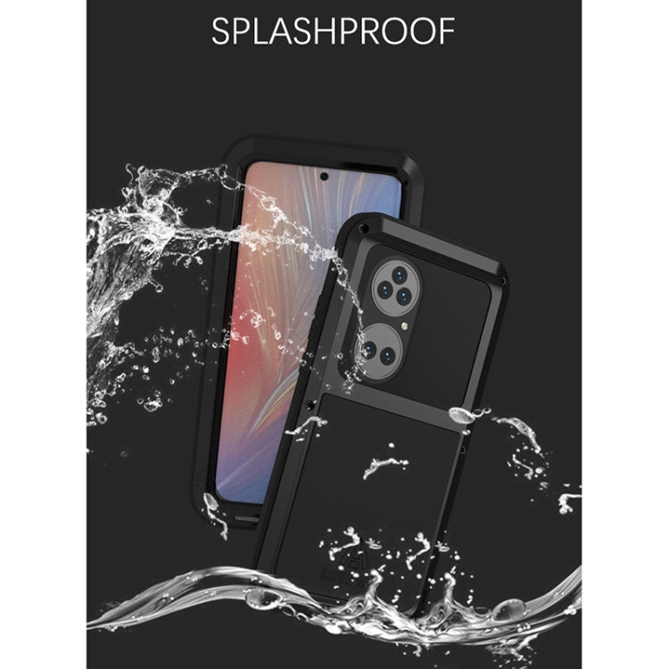 For Huawei P50 Pro LOVE MEI Metal Shockproof Waterproof Dustproof Protective Phone Case without Glass(White) - Huawei Cases by LOVE MEI | Online Shopping UK | buy2fix