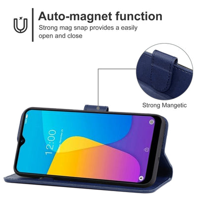 Leather Phone Case For Doogee Y8C / X90(Blue) - More Brand by buy2fix | Online Shopping UK | buy2fix