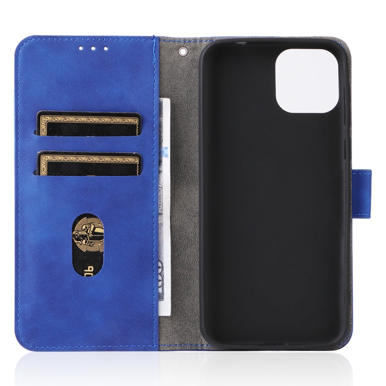 For Ulefone Note 6 Skin Feel Magnetic Flip Leather Phone Case(Blue) - Ulefone Cases by buy2fix | Online Shopping UK | buy2fix