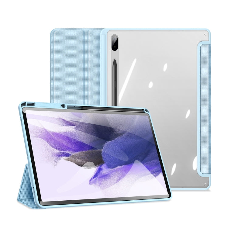 For Samsung Galaxy Tab S8 Plus/S7 Plus/S7 FE DUX DUCIS TOBY Series Horizontal Flip Tablet Case(Blue) - Galaxy Tab S8+ Cases by DUX DUCIS | Online Shopping UK | buy2fix