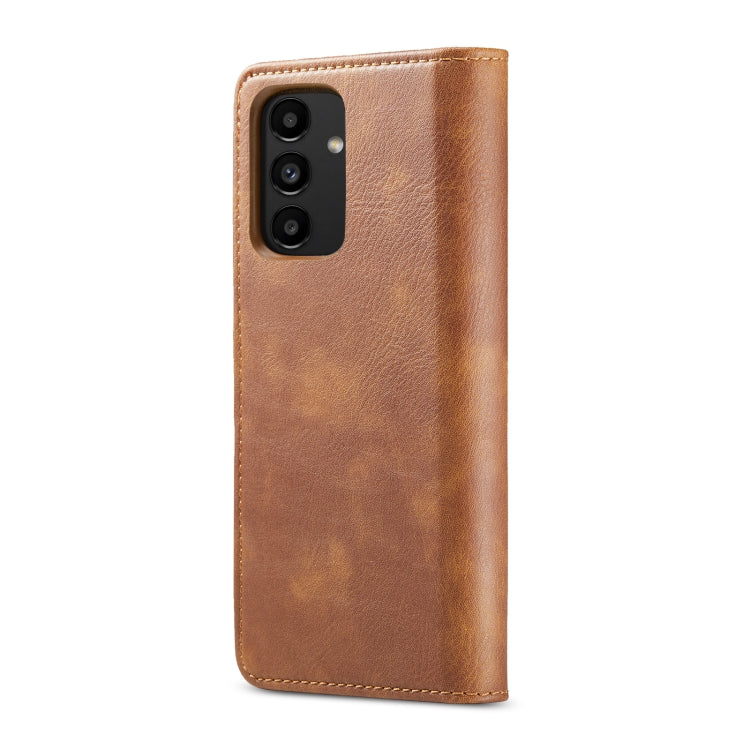 For Samsung Galaxy A13 4G DG.MING Crazy Horse Texture Detachable Magnetic Leather Phone Case(Brown) - Galaxy Phone Cases by DG.MING | Online Shopping UK | buy2fix