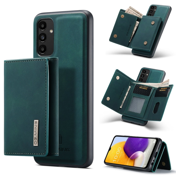 For Samsung Galaxy A13 4G DG.MING M1 Series 3-Fold Multi Card Wallet  Phone Case(Green) - Galaxy Phone Cases by DG.MING | Online Shopping UK | buy2fix