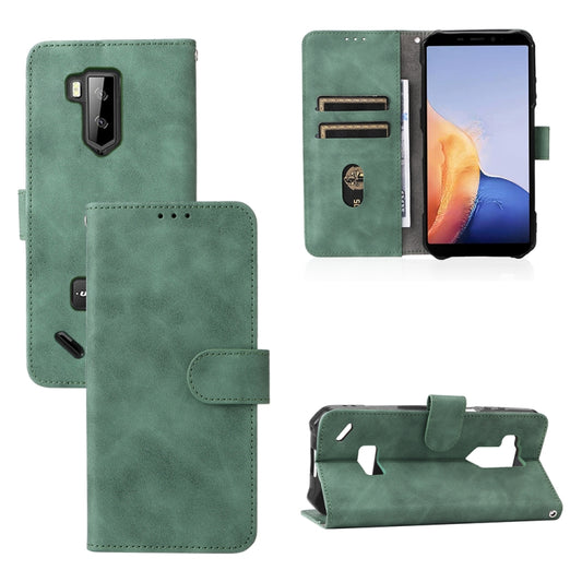 For Ulefone Armor X9 Skin Feel Magnetic Buckle Calf Texture PU Phone Case(Green) - Ulefone Cases by buy2fix | Online Shopping UK | buy2fix