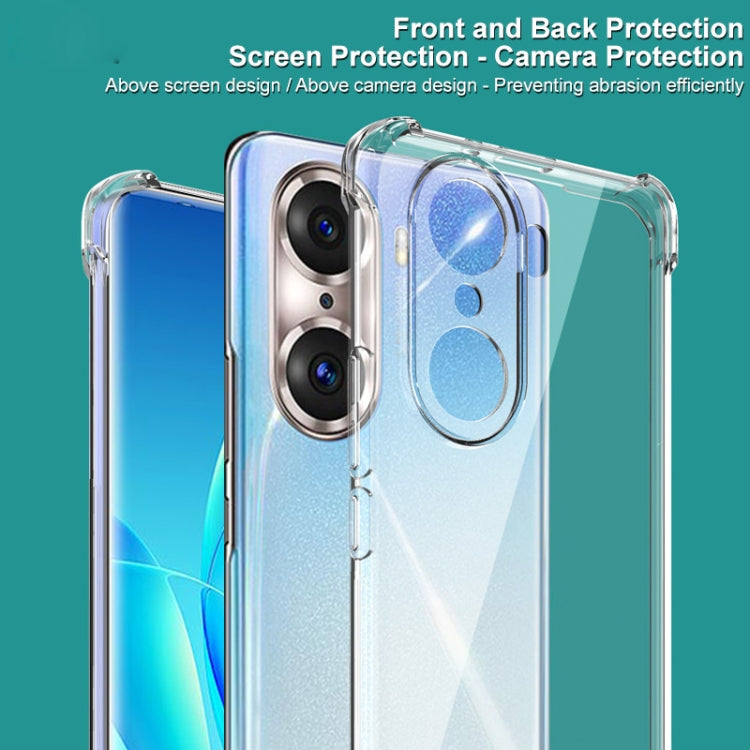 For Honor 60 Pro 5G imak All-inclusive Shockproof Airbag TPU Case with Screen Protector(Transparent) - Honor Cases by imak | Online Shopping UK | buy2fix