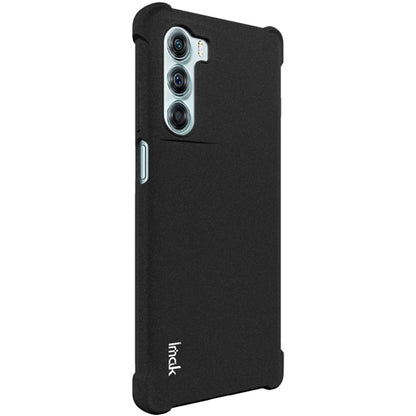 For Motorola Moto G200 5G imak All-inclusive Shockproof Airbag TPU Case with Screen Protector(Matte Black) - Motorola Cases by imak | Online Shopping UK | buy2fix