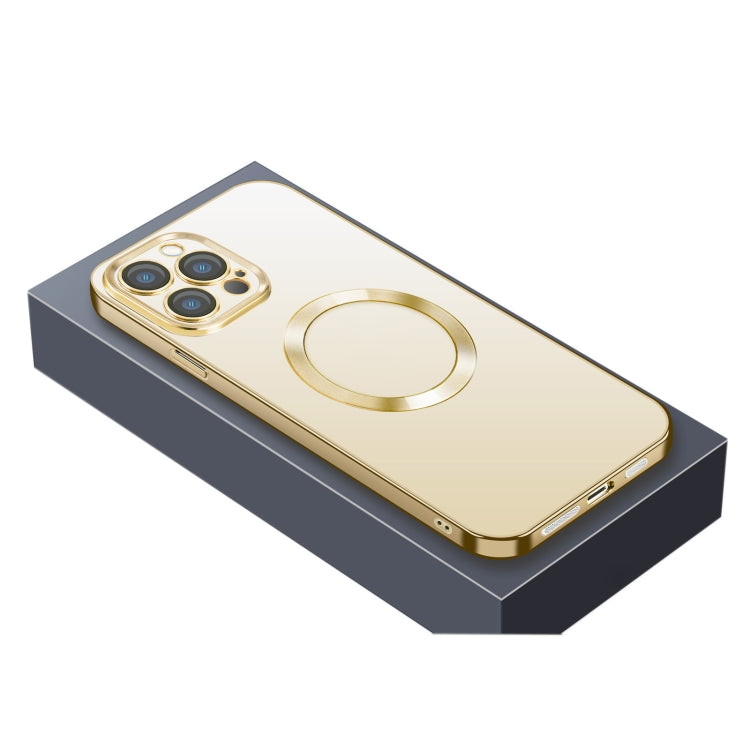 For iPhone 11 Nebula Series MagSafe Magnetic Phone Case (Gold) - iPhone 11 Cases by buy2fix | Online Shopping UK | buy2fix