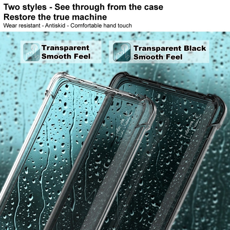 For Samsung Galaxy S22+ 5G imak TPU Phone Case with Screen Protector(Transparent Black) - Galaxy S22+ 5G Cases by imak | Online Shopping UK | buy2fix