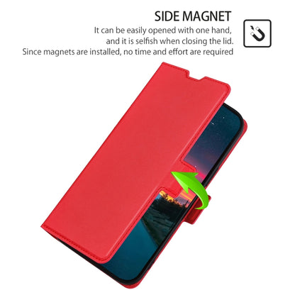 For Blackview A60 Ultra-thin Voltage Side Buckle PU + TPU Leather Phone Case(Red) - More Brand by buy2fix | Online Shopping UK | buy2fix
